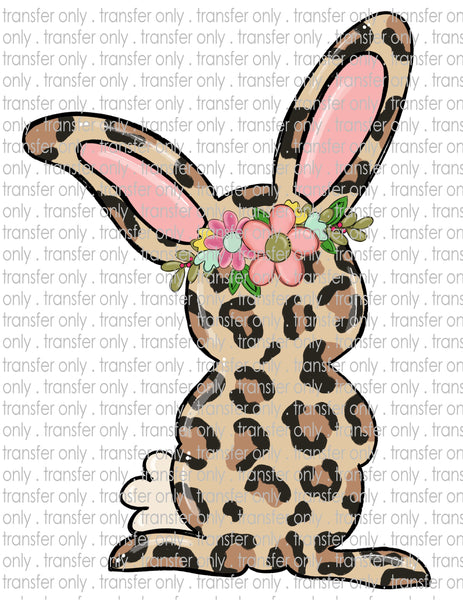 Leopard Easter Bunny- Waterslide, Sublimation Transfers