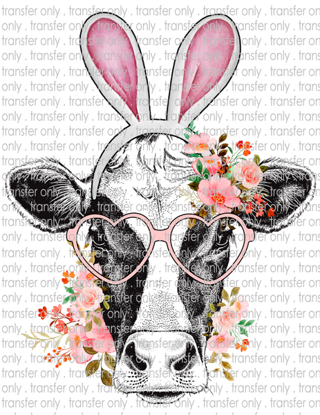 Easter Cow Bunny - Waterslide, Sublimation Transfers