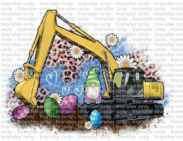Easter Excavator - Waterslide, Sublimation Transfers