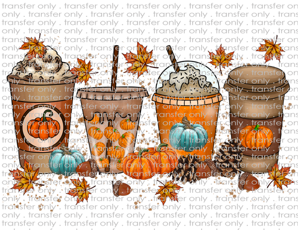 Fall Coffees - Waterslide, Sublimation Transfers