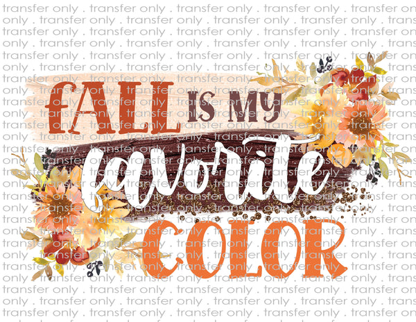 Fall Favorite Color - Waterslide, Sublimation Transfers
