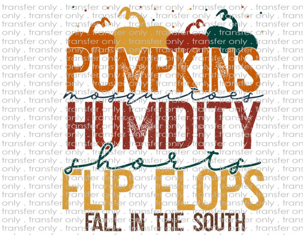 Fall in the South - Waterslide, Sublimation Transfers