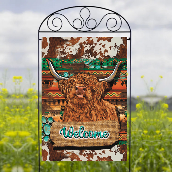 Country Cow - Garden Flag Sublimation Transfers