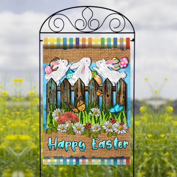Happy Easter - Garden Flag Sublimation Transfers