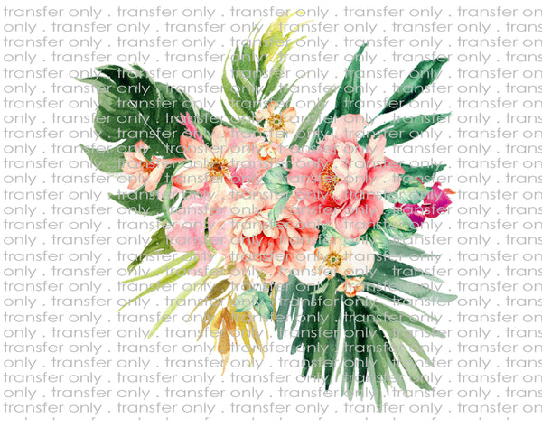 Watercolor Floral - Waterslide, Sublimation Transfers