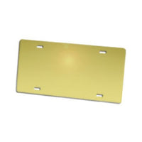 Gold Mirrored Aluminum License Plate Blanks