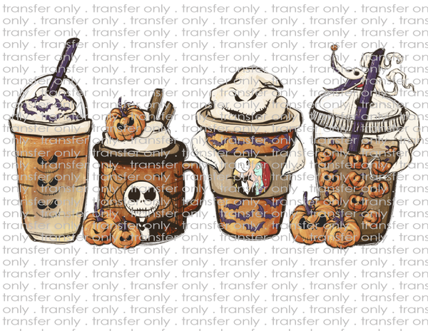 Halloween Coffees - Waterslide, Sublimation Transfers