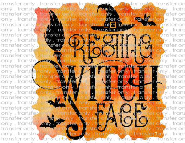 Resting Witch Face - Waterslide, Sublimation Transfers