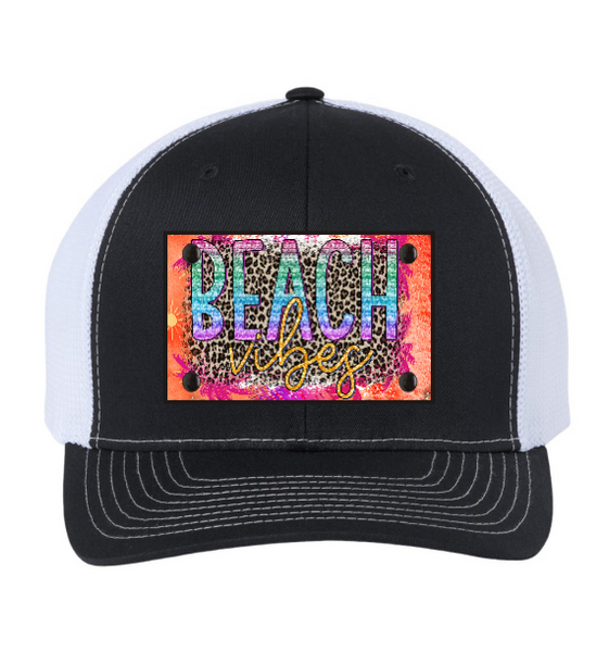 Beach Vibes - Metal Hat Patches