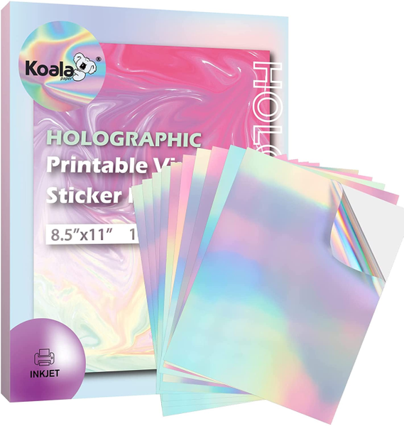 Holographic Sticker Paper - Sticker Paper for Inkjet Printers – Crafty Bucks