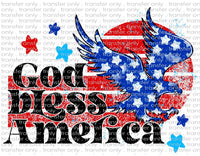 God Bless America - Waterslide, Sublimation Transfers