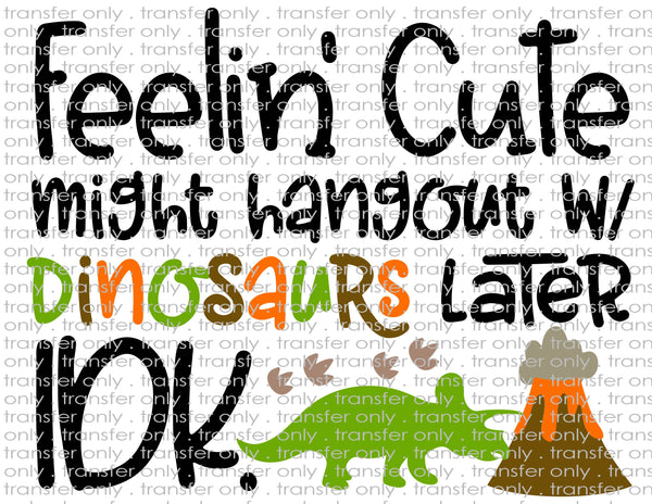 Hang out with Dinosaurs - Waterslide, Sublimation Transfers