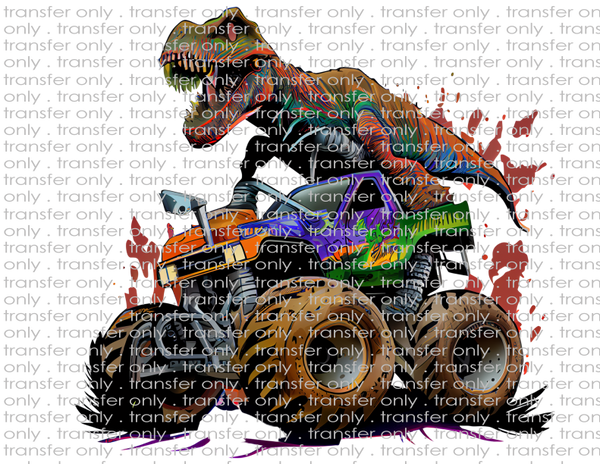 Dino on Monster Truck - Waterslide, Sublimation Transfers