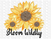 Bloom Wildly Sunflowers - Waterslide, Sublimation Transfers