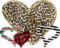 Valentine Hearts - Digital Download - PNG Printing Design