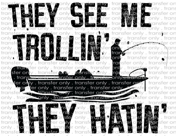 They See Me Trollin' They Hatin'- Waterslide, Sublimation Transfers