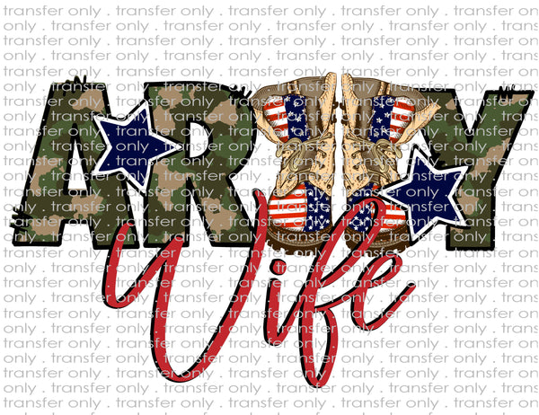Army Wife - Waterslide, Sublimation Transfers