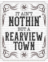 Waterslide, Sublimation Transfers - Rearview Town