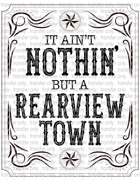Waterslide, Sublimation Transfers - Rearview Town