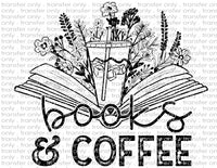 Books & Coffee - Waterslide, Sublimation Transfers