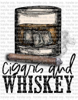 Cigars & Whiskey - Waterslide, Sublimation Transfers