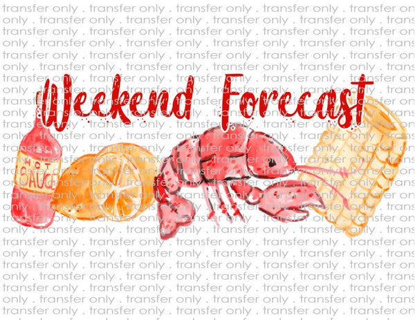 Weekend Forecast - Waterslide, Sublimation Transfers