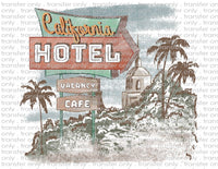 Hotel California - Waterslide, Sublimation Transfers