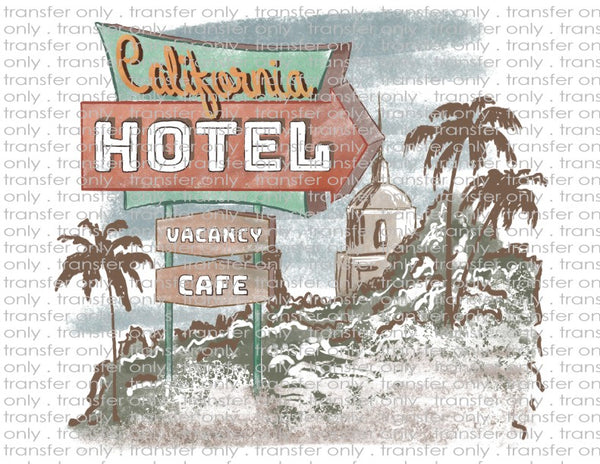 Hotel California - Waterslide, Sublimation Transfers