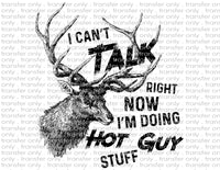 Deer - Hot Guy Stuff - Waterslide, Sublimation Transfers