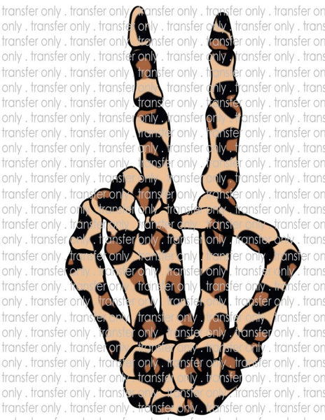 Leopard Peace Hand - Waterslide, Sublimation Transfers