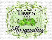 When Life Gives You Limes - Waterslide, Sublimation Transfers