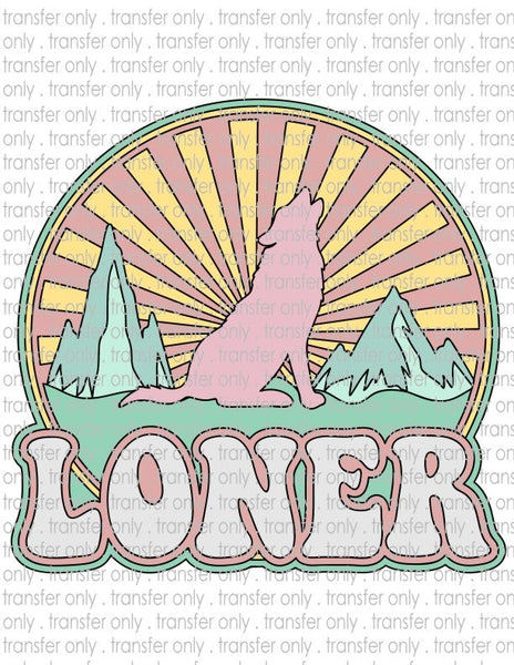 Loner - Waterslide, Sublimation Transfers