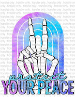 Protect Your Peace - Waterslide, Sublimation Transfers