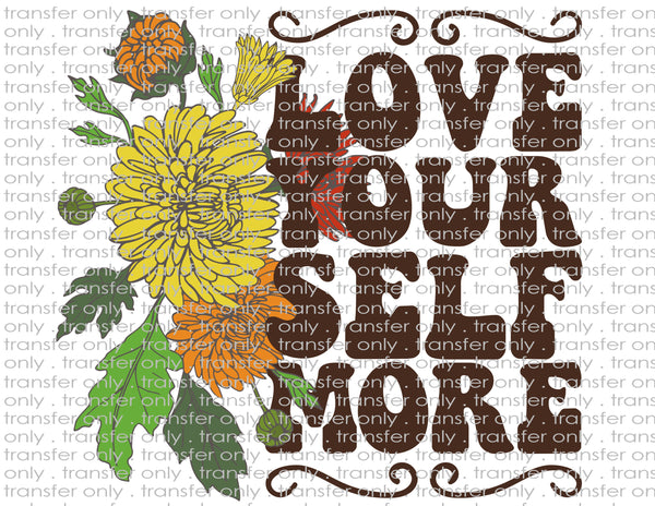 Retro Love Yourself More - Waterslide, Sublimation Transfers