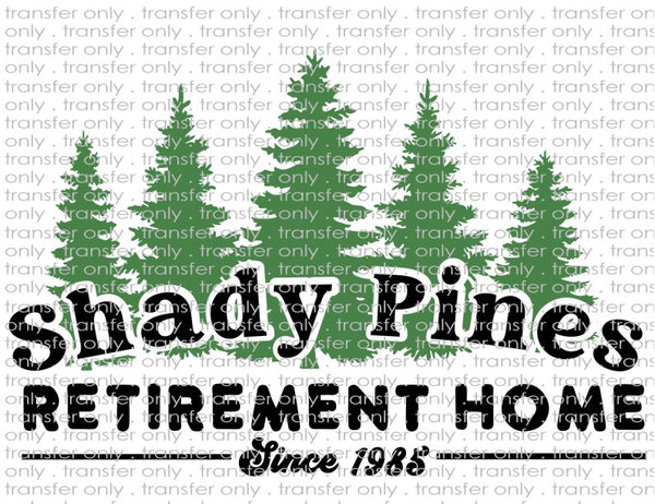 Shady Pines Retirement Home - Waterslide, Sublimation Transfers