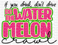 Watermelon Crawl - Waterslide, Sublimation Transfers