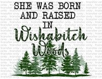 Wishabitch Woods - Waterslide, Sublimation Transfers