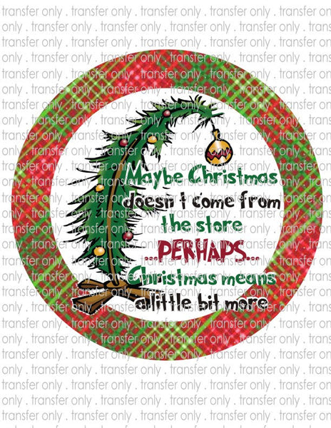 Christmas - Round Template Transfers for Coasters