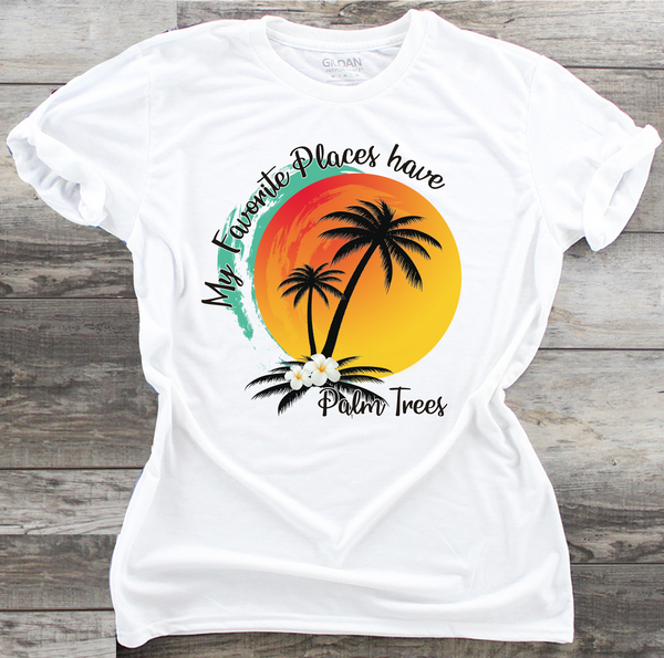 Favorite Places Have Palm Trees - PNG Printing Design