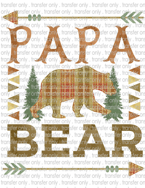 Papa Bear - Waterslide, Sublimation Transfers