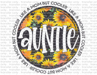 Auntie Sunflowers - Waterslide, Sublimation Transfers