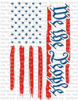 We The People - Waterslide, Sublimation Transfers