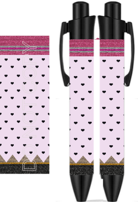 Hearts Pencil - Sublimation Pen Wrap