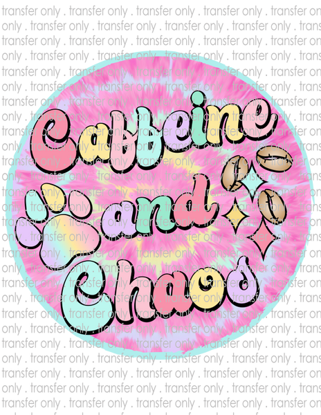 Caffeine & Chaos - Waterslide, Sublimation Transfers
