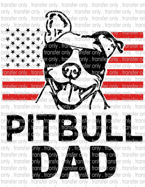 Pit Bull Dad - Waterslide, Sublimation Transfers