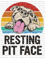 Resting Pit Face - Waterslide, Sublimation Transfers