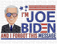 Political Joe Biden - Waterslide, Sublimation Transfers