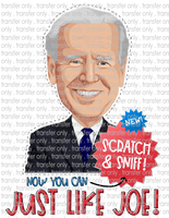 Political Joe Biden - Waterslide, Sublimation Transfers