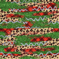 Leopard Christmas Mix - Full Pattern - Waterslide, Sublimation Transfers