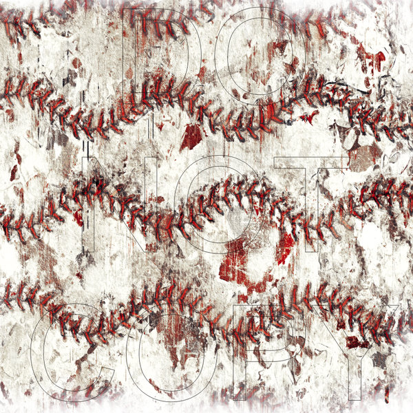 Distressed Baseball - Full Pattern - Waterslide, Sublimation Transfers